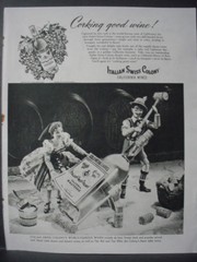 1947 Italian Swiss Colony California Wines Lady Doll Vintage Print Ad 12705