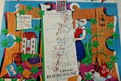 VINTAGE LES VIGNOBLES DE FRANCE PROVENCE FRENCH WINE POSTER 1950&rsquo;S R. H&rsquo;ETREAU
