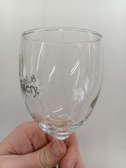 6.5&Prime; Clear Glass St. James Winery Souvenir Wine Glass
