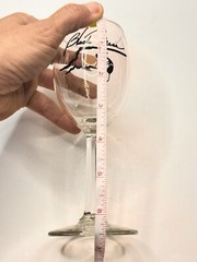 Black Mesa Oklahoma Wine Glass w/ Black Artwork – 6.5” Tall