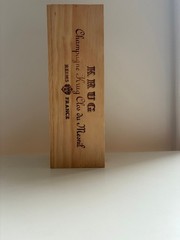 KRUG Clos du Mesnil 300th Anniversary Wood Box 1989. RARE!