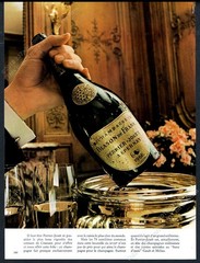 1972 Perrier Jouet Blason de France champagne bottle photo vintage print ad
