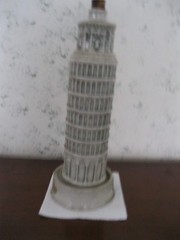 Vintage Italy Barsottini Vinno Rosso Tower of Piza Wine Decanter Bottle