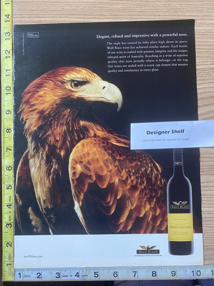 Wolf Blass Cabernet Wines 2007 Eagle Scene Magazine Advertisement