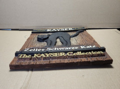 Vintage Julius Kayser & Co Zeller Schwarze Kartz Black Cat Wall Plaque