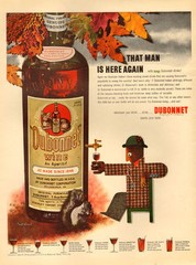 1942 WW2 era beverage AD DUBONNET Wine Aperitif Nice Art by Paul Rand 042517