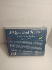 All You Need Is Wine A Blind Wine Tasting Party Board Game Adult Fun New