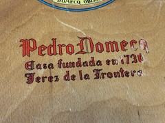 Vintage Pedro Domecq Carlos I Brandy Wine Wooden Box empty RARE size