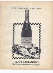 80&rsquo;s Moet & Chandon Print Ad Vintage Champagne 8.5&Prime; x 11&Prime;