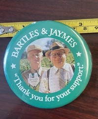Bartles & Jaymes Ed & Frank Booster Club Photo Letter Pin Wine Coolers 1980’s Ad