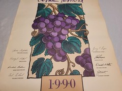 Boston Wine Festival 1990 1991 & 1992 Art Print Posters Boston Harbor Hotel