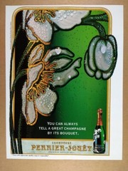 1995 Perrier-Jouet Fleur de Champagne vintage print Ad