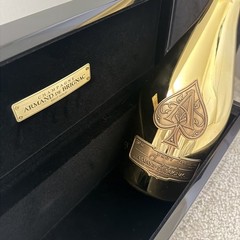 2x Armand de Brignac Ace of Spades Brut Gold EMPTY Set w/ Boxes+Bags+Corks+Caps