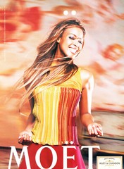 MOET & CHANDON CHAMPAGNE AD #4 RARE 2002 OUT OF PRINT GEORGIANNA ROBERTSON