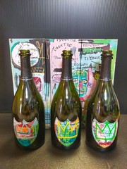 (empty) Dom Perignon 2015 Jean Michael basquiat Edition Limited 3 Bottles 3 box