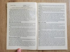 THE STORY OF WINE AND ITS USES Wine Institute 1975 PB Booklet 9th Ed Wine Advis