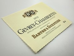 1979 Gevrey Chambertin Barton & Guestier Wine Label Produce of France CC933