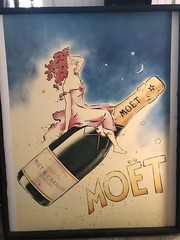 Moet Chandon advertisement 1975, Signed