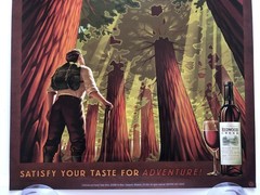 Redwood Creek Wines Poster 2008 Frei Bros 2 Sided 24&Prime;h X 18&Prime;w