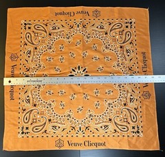 Veuve Clicquot Champagne Signature Bandana Handkerchief Wrap – New