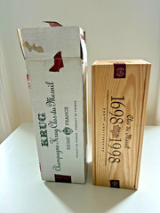 KRUG Clos du Mesnil 300th Anniversary Wood Box 1989. RARE!