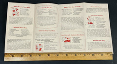 California Wine Advisory Board 1950s Vintage Meat Recipes Advertising Flyer