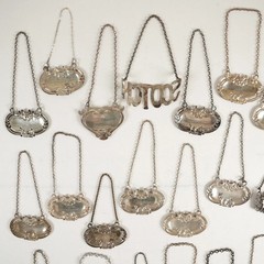 27x Sterling Silver Antique Scotch Decanter Label Hallmarked 5x Broken 266.2g