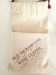 1985 Old Sacramento Wine Classic Set: Wine Glass, Tote, Program Pamphlets & Pen