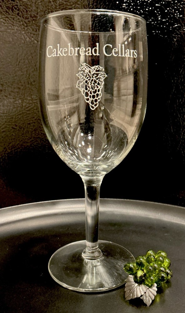 Vintage CAKEBREAD CELLARS Grape Cluster Wine Glass NAPA VALLEY ~ EXCELLENT!