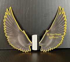 Veuve Clicquot Champagne Yelloween Halloween Bottle Crow Wings – (1 pc) – New