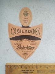LOT 3/1 VTG 1967 Franz Weber German Wine Label Original CASAL MENDES PORTUGAL