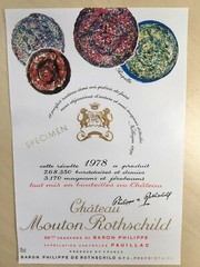 The 1978 Chateau Mouton Rothschild (Specimen) – Label By: Jean-Pierre Riopelle