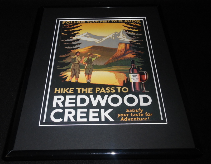 2004 Redwood Creek Merlot Wine 11×14 Framed ORIGINAL Vintage Advertisement