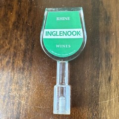 Vintage 1988 Inglenook Rhine Wines Lucite Tap Handle Pull Cellar Man Cave
