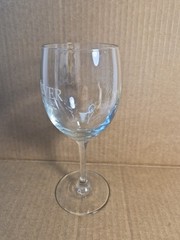 Oliver Winery Clear Wine Glass Bloomington Indiana 7&Prime;×2.5&Prime;×2 Bar Barware Homebar