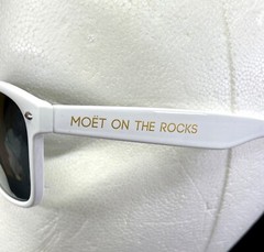 Moet & Chandon Ice Imperial Champagne Wayfare Style Sunglasses – White Frame