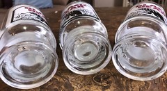 Black Bear Blackberry Wine Footed 3 Glasses Chicago Illinois USA Mogen David