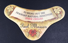 3 VTG Original Paul Masson California Sparkling Burgundy Cuvee Rouge Wine Labels