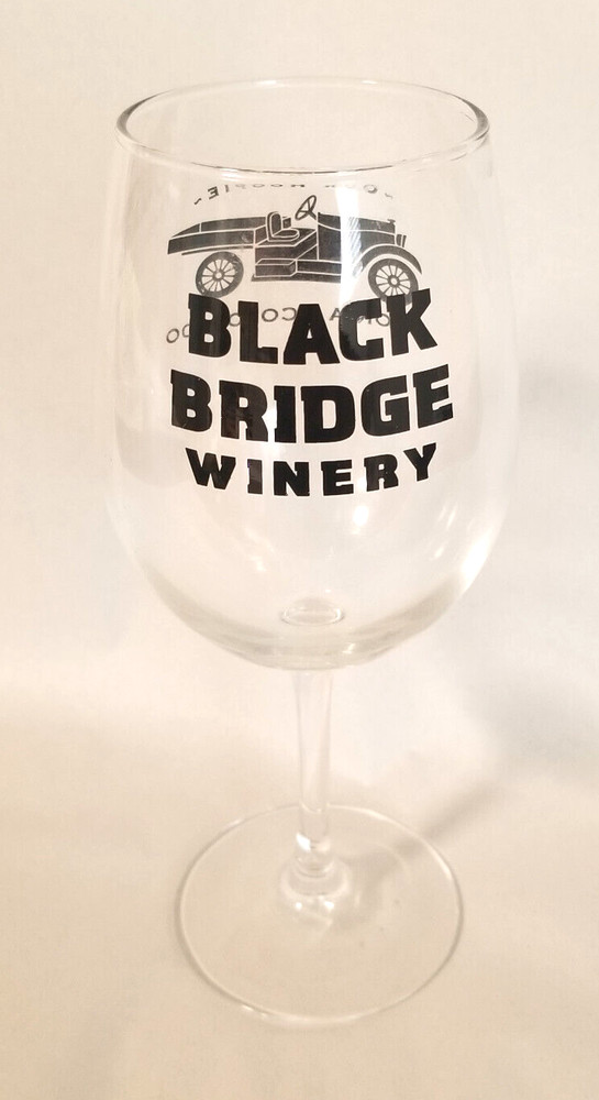 Black Bridge Winery – Our Hoopie – Paonia Colorado – Wine Glass – 7-1/4&Prime; Tall **