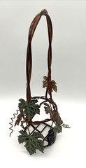 Metal Wine Bottle Holder Grapevine Designs Braided Wire