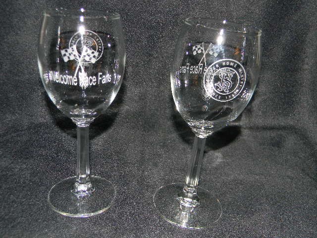 SUTTER HOME WINERY Since 1890 Goblet Wine Glass WELCOME RACE FANS