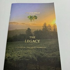 Grgich Hills Winery Brochure and Wine Pairing 4 Course Dinner Menu Napa Valley
