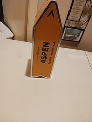 Veuve Clicquot ASPEN Destination Arrow Tin Limited Edition Run EMPTY TIN ONLY