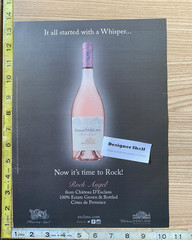 Chateau D&rsquo;Esclans Rock Angels Wine Magazine Print Ad