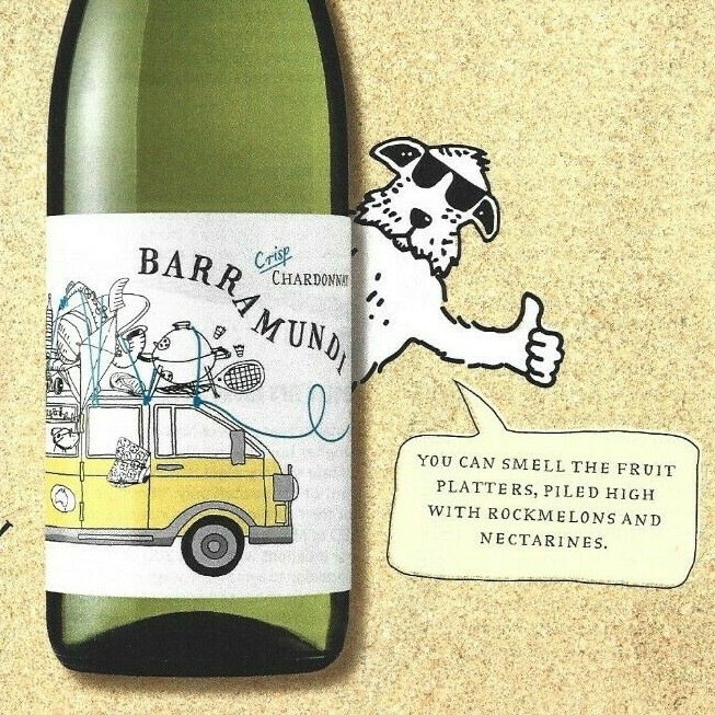 Barramundi Wine Print Ad, Chilled Fruity and Fun, Australian Wine Print Ad