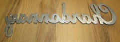Chardonnay Chrome Plated Cast Aluminum Sign Wine Spirits 20.5&Prime;X5&Prime;