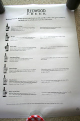 REDWOOD CREEK Wine Poster 18 x 24 Ski Satisfy Your Taste Skier