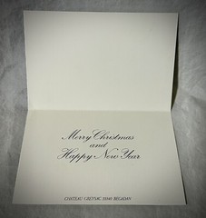 Chateau Greysac Winery – Merry Christmas and Happy New Year – 1981 Vintage Card