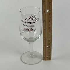 Vallejo Music Theater Pops Concert Wine Glass 1982 Vallejo California