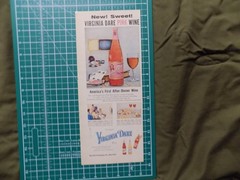 1957 PRINT AD VIRGINIA DARE PINK WINE AFTER DINNER